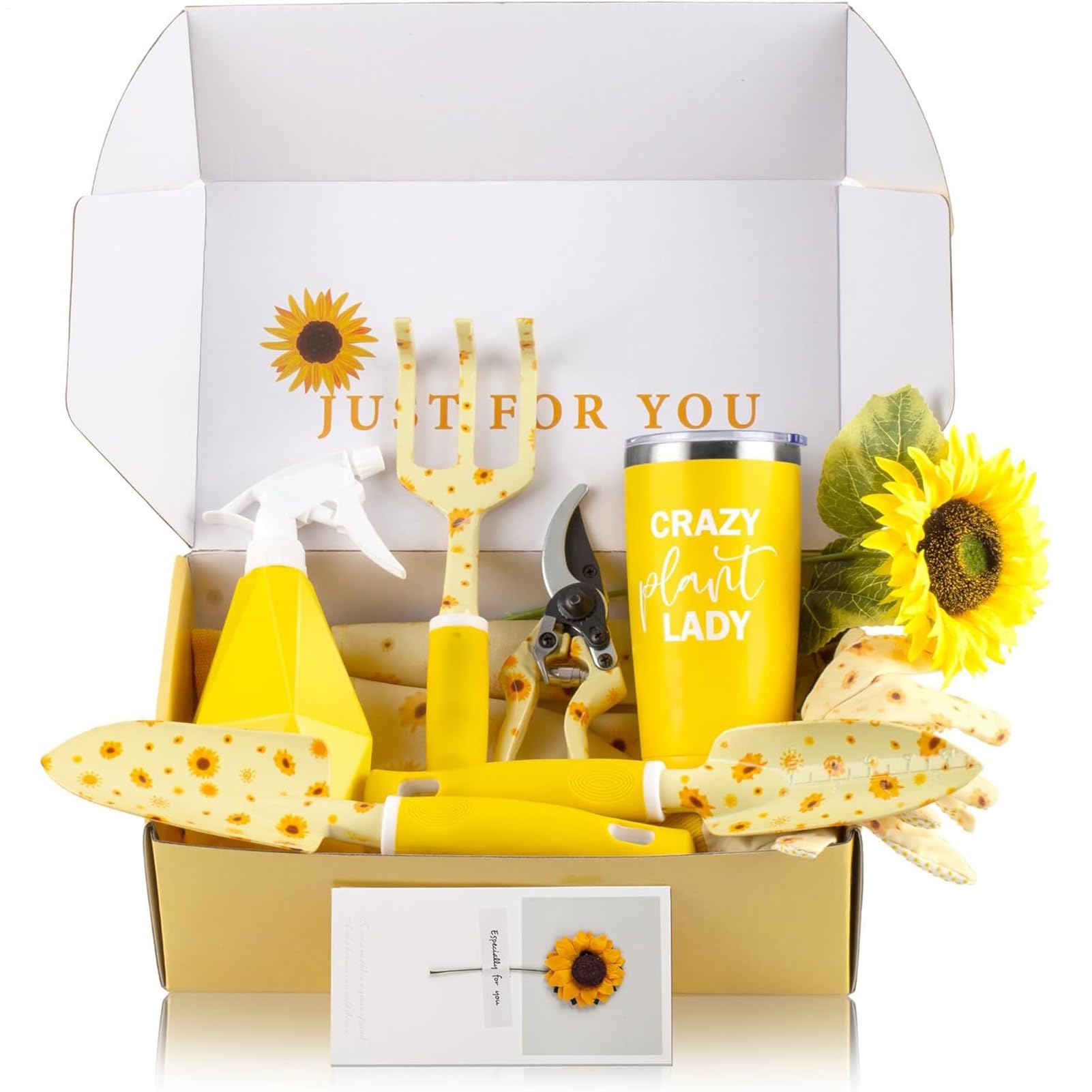 Herramientas de Jardinería Tijeras de Podar Ergonómicas Rastrillo Pala | Juego de Herramientas Jardinero Girasol para Jardín de Flores Plantar Desherbar Abuela Personas Mayores