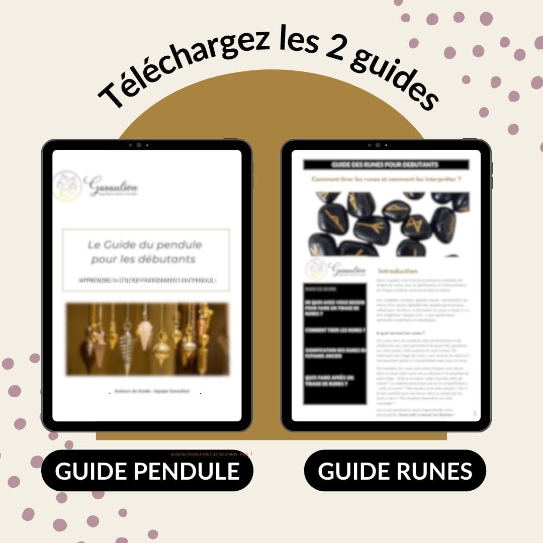 Coffret Divinatoire en Œil de Tigre – Pendule, Runes, Planche de Divination + 2 Guides PDF – Kit Intuition & Protection avec Pochettes et Coffret en Jute