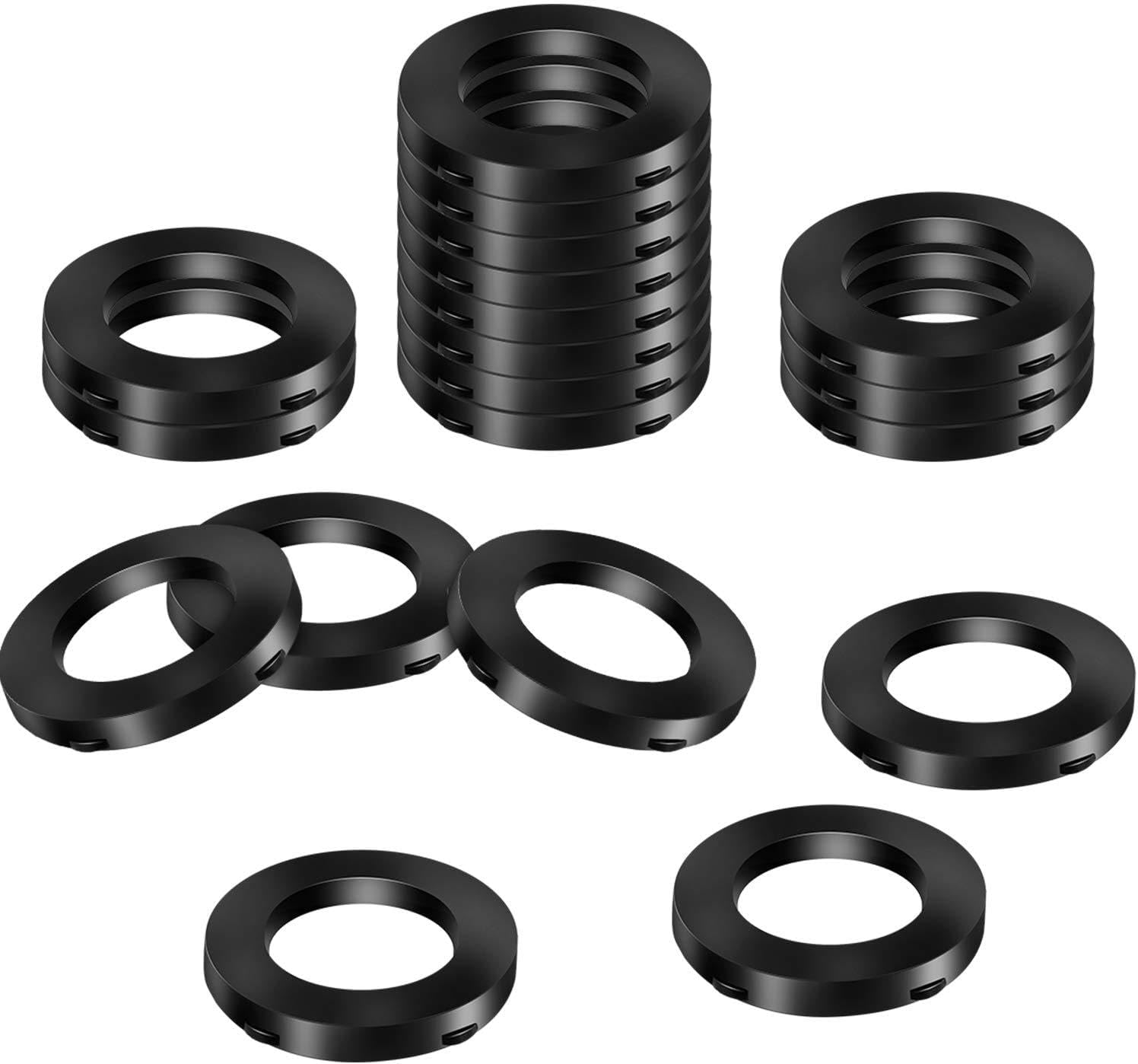 Mudder 20 Pack Shower Head Washers Rubber Washers Seals, Self Locking Tabs Keep Washer Firmly Set Inside Fittings for 1/2 Inch Shower Garden Hose Heads