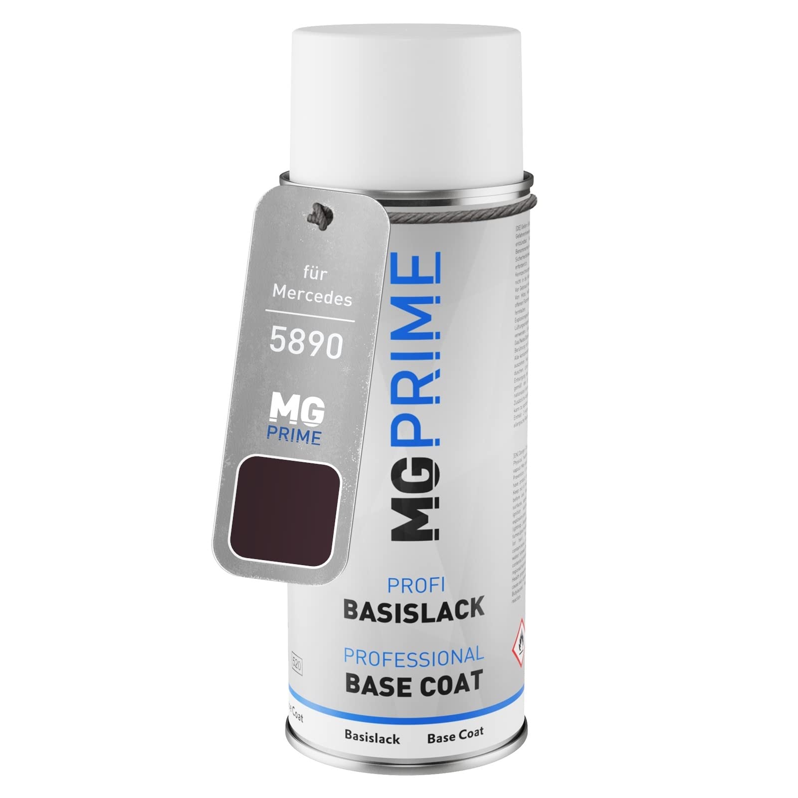 Mg Prime Cavansitblau Metallic Car Paint Spray Can For Mercedes 5890/890 /Cavansite Blue Metallic Base Coat Spray Can 400Ml