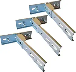 Kit 3 Peças Suporte Fixação com Regulagem para Motor Portão Basculante