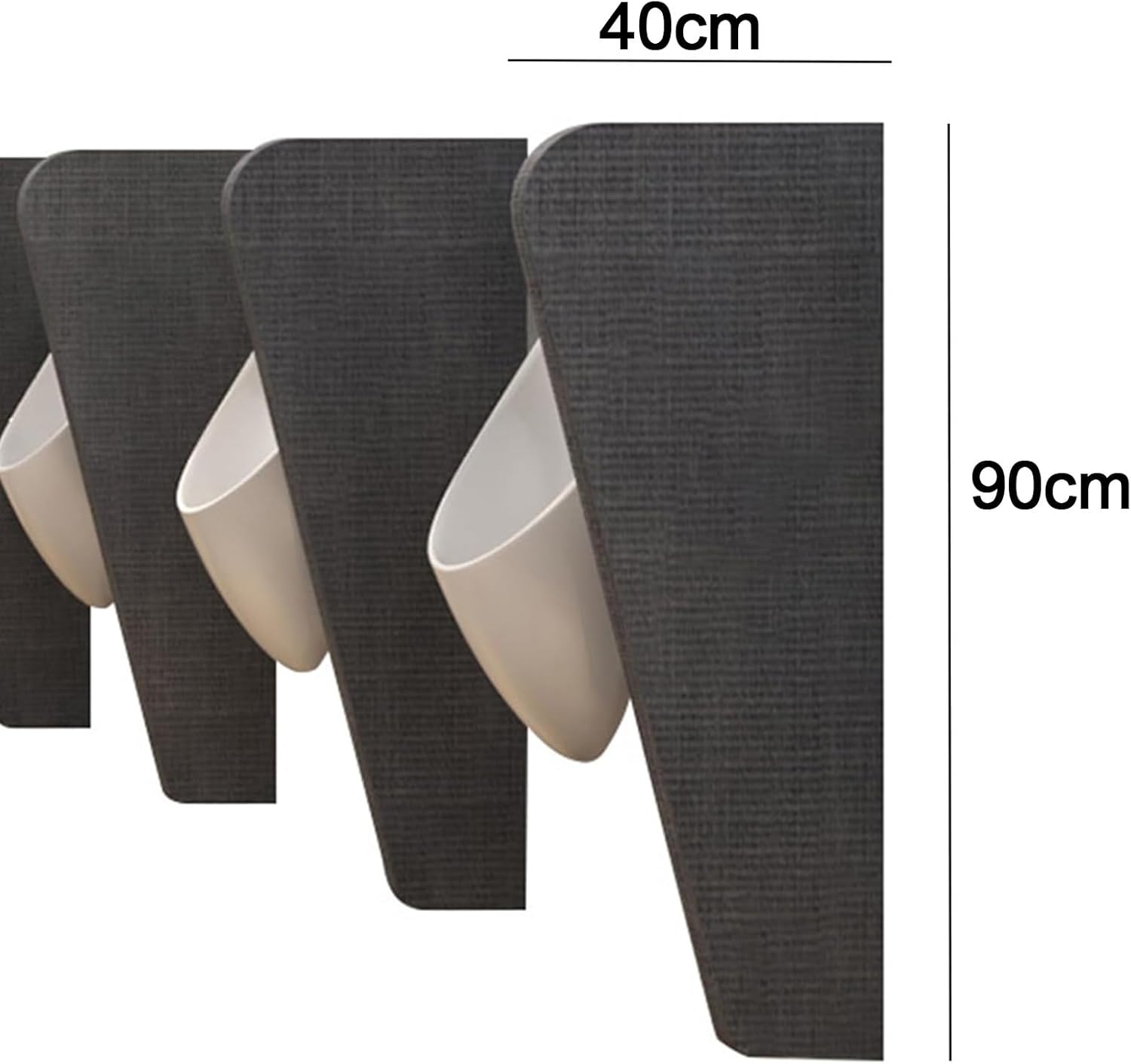 Urinal Partition,Wall-Mounted Urinal Privacy Screen,Men's Urinal Partition Protection Screen Divider Partition,Adult Urinal Baffle Hotel for School/Shopping Mall/Restroom (Size : 1