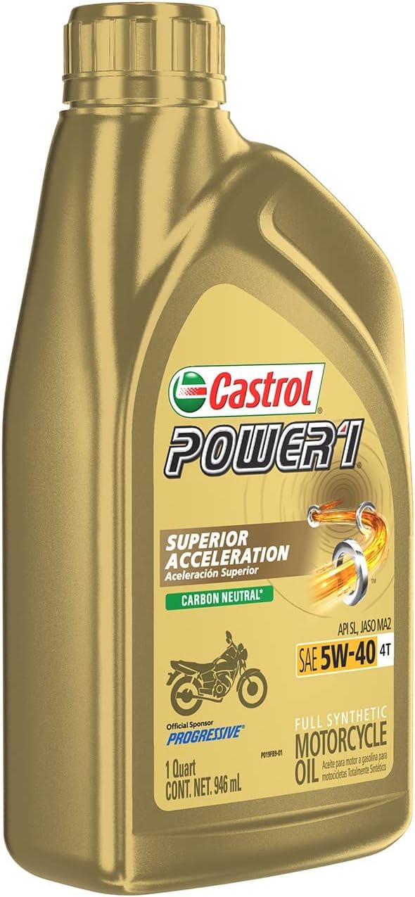 Castrol Power1 4T 5W-40 Full Synthetic Motorcycle Oil, 1 Quart, Pack of 6 9 613PcyIx pL. AC SL1500