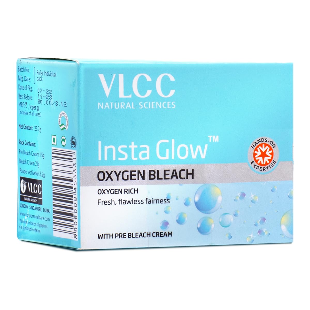 VLCC Insta Glow Bleach, 25.7gm