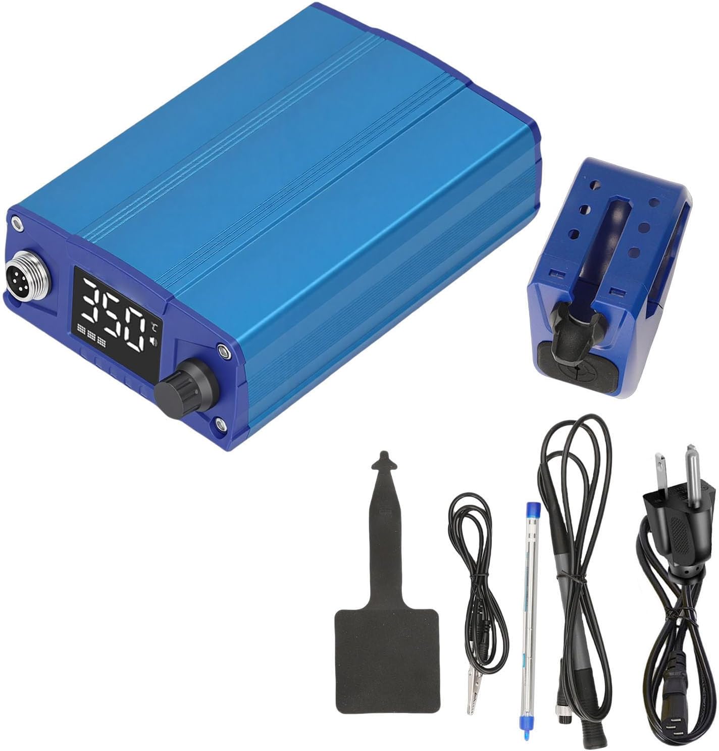 Vikye T12 Pro 75W Soldering Iron Station Kit, 6S Rapid Heating, LCD Display Soldering Station Kit with Anti Static Ground Wire, Auto Sleep & Calibration Support (US Plug)