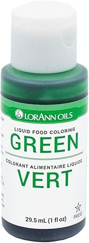 LorAnn Green - Colorante líquido para alimentos, botella exprimible de 1 onza
