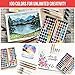 Watercolor Paint Set with 100 Bright Colors: for Adult Beginners & Professional with Metallic - Travel Sized Water Color Art Kit Palette