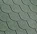 Produktbild Gartenpirat Bitumen Dachschindeln Biberschwanz grün 2 m² Dachschindeln für Gartenhaus Geräteschuppen Pavillon & Carport