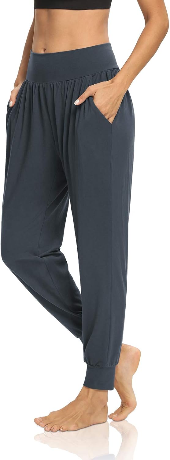 DIBAOLONG Womens Yoga Joggers Loose Workout Sweat Pants Comfy Lounge Pants with Pockets - Image 2