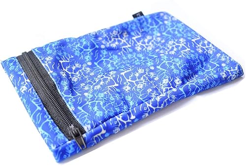 Miniatura 6 de Muñequera con 2 bolsillos, cartera, para teléfono celular, para tobillo, banda de sudor, para brazo, bolsa oculta, para viajar, correr, Azul