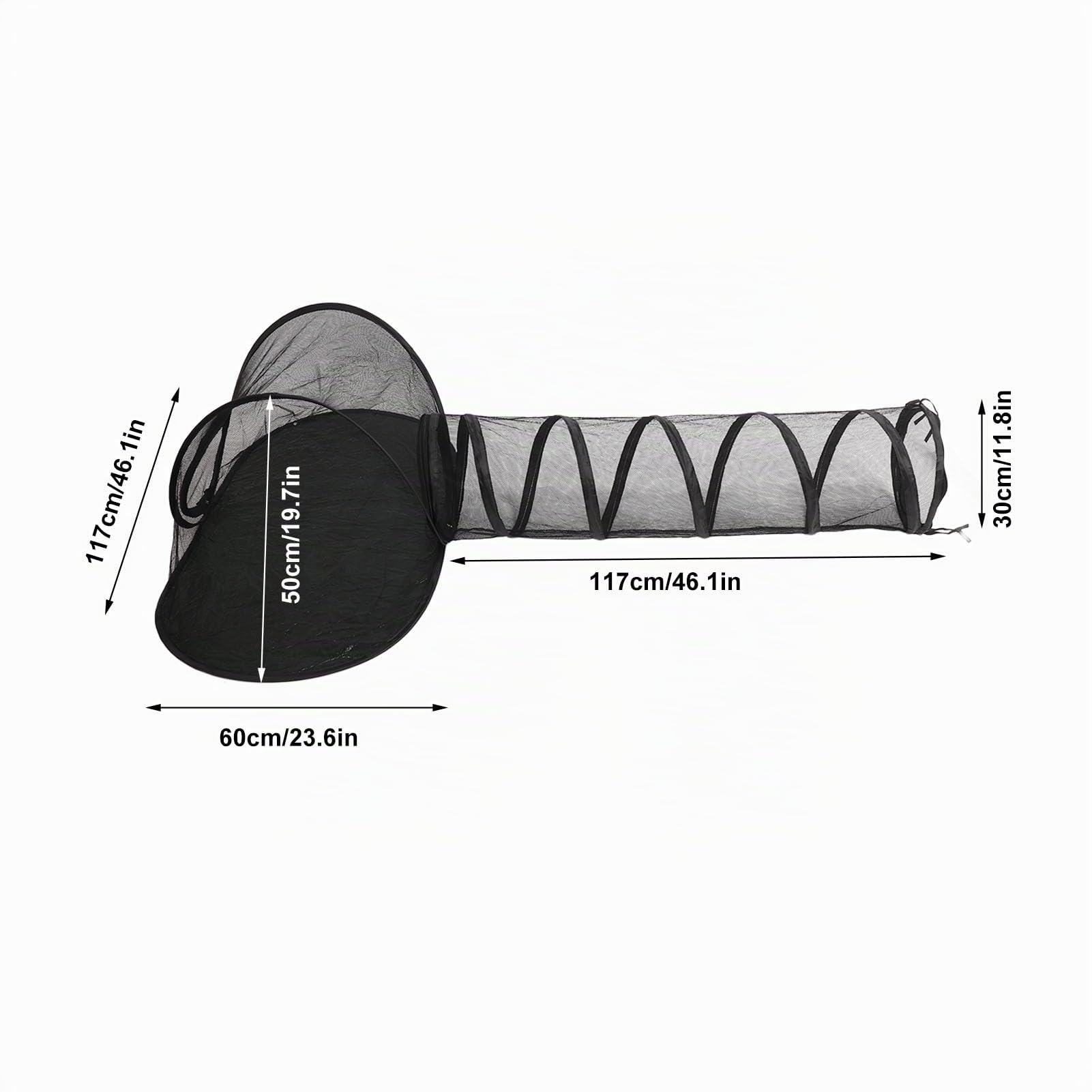 Katzengehege Outdoor – Atmungsaktives Katzenzelt mit Tunnel, Zusammenklappbarer Tragbarer Katzenhöhle mit Viel Platz für Hunde und Katzen