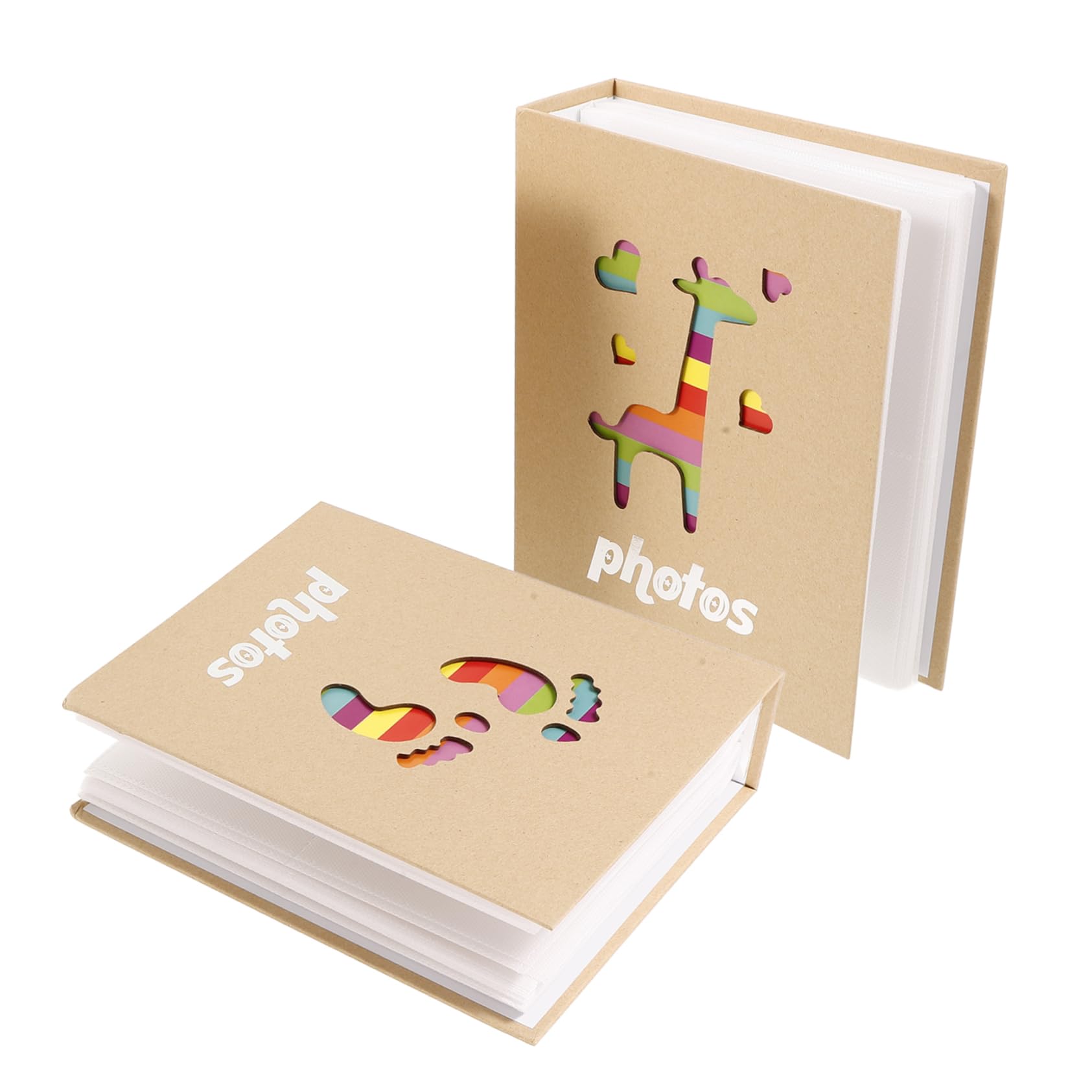 ABOOFAN 6 Stk -Fotoalbum -Sammelalbum Rekordbuch Fotoalbum für Kleinkinder kinder taufgeschenk Erinnerungs für ein kleines Mädchen Papier