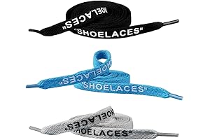 3 Pairs 'Chill Vibes' Printed Shoelaces