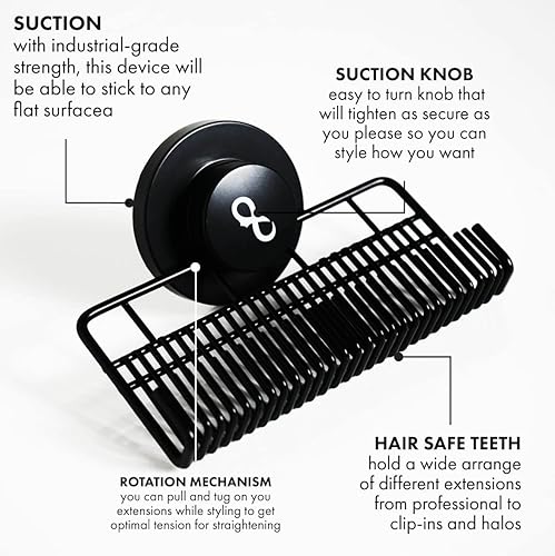 Miniatura 3 de Evercaddy by Everlong, organizador portátil que almacena estilos de lavado y asegura extensiones de cabello 100% humano, funciona para halos y