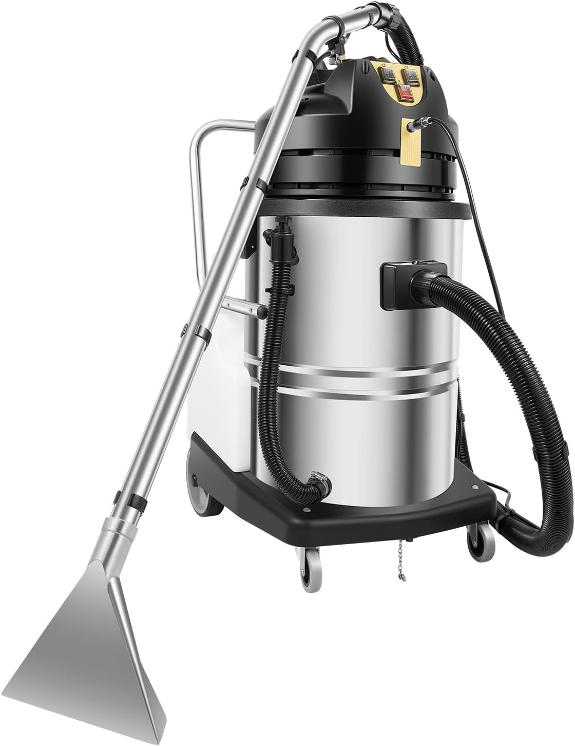 60L Commercial Carpet Cleaner Machine, 2-in-1 Wet Dry Vacuum Washing Extractor, 2110W, Professional Spraying Floor Cleaning Machine with 6 Suction Tools