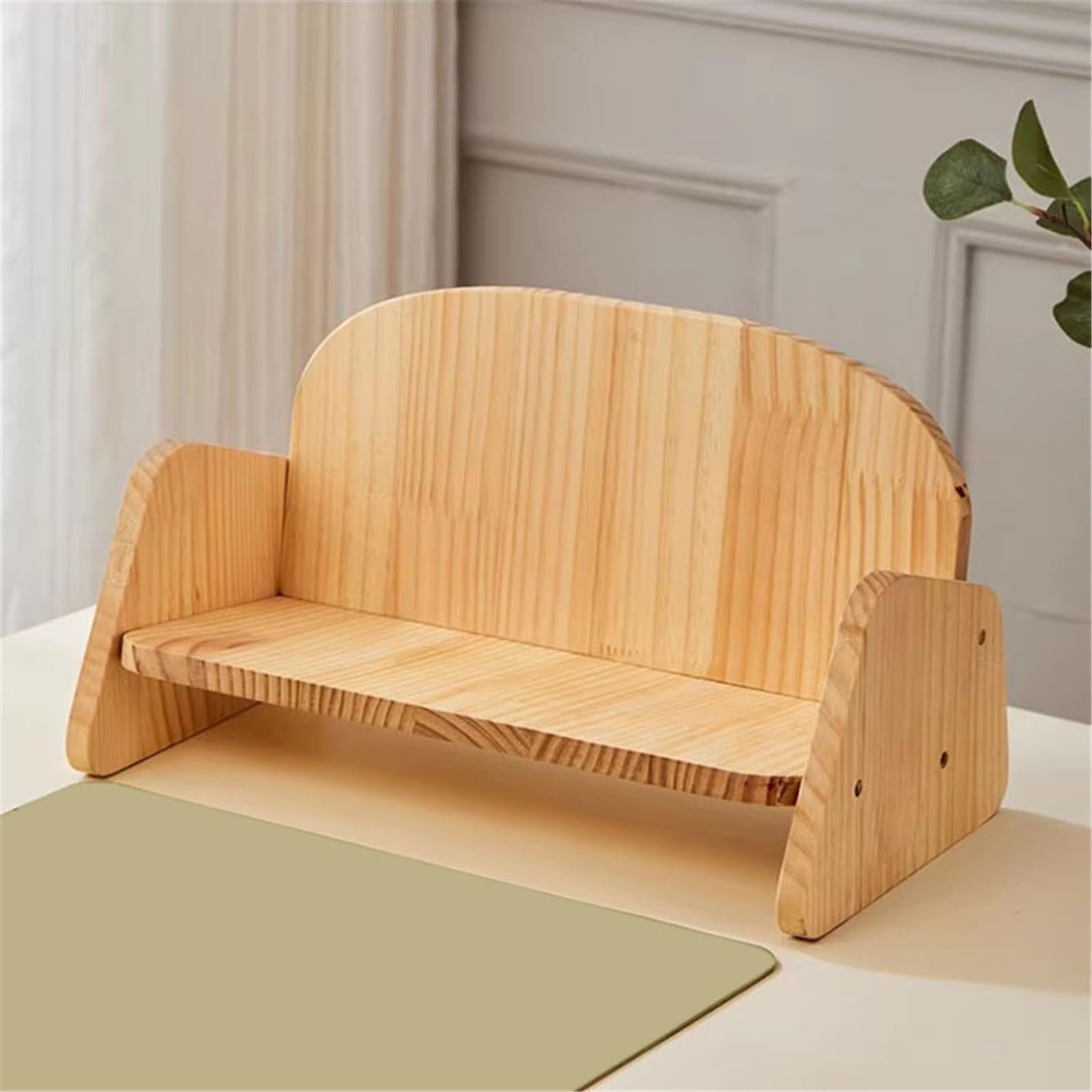 Desktop-Kreativität, Holz-Bücherregal, Sofa-Stil, nordischer Minimalismus, Organizer Regal Bücher