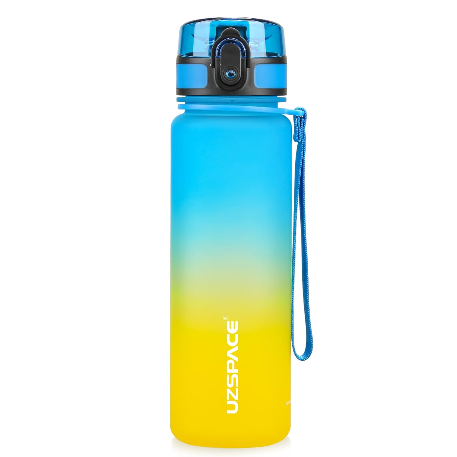 UZSPACE Trinkflasche Kinder Auslaufsicher,Sport Kunststoff Trinkflasche 1l,800ml,500ml, Tritan & BPA-frei Sportflasche Kohlensäure Geeignet