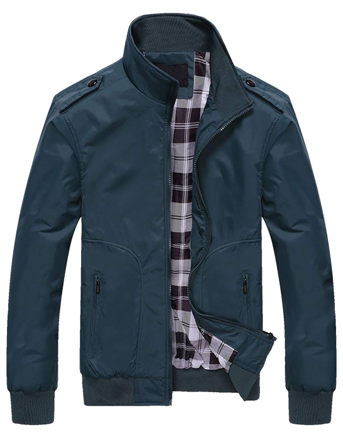 HaoMay Mens Business Casual Full Zip Lightweight Jacket Outwear