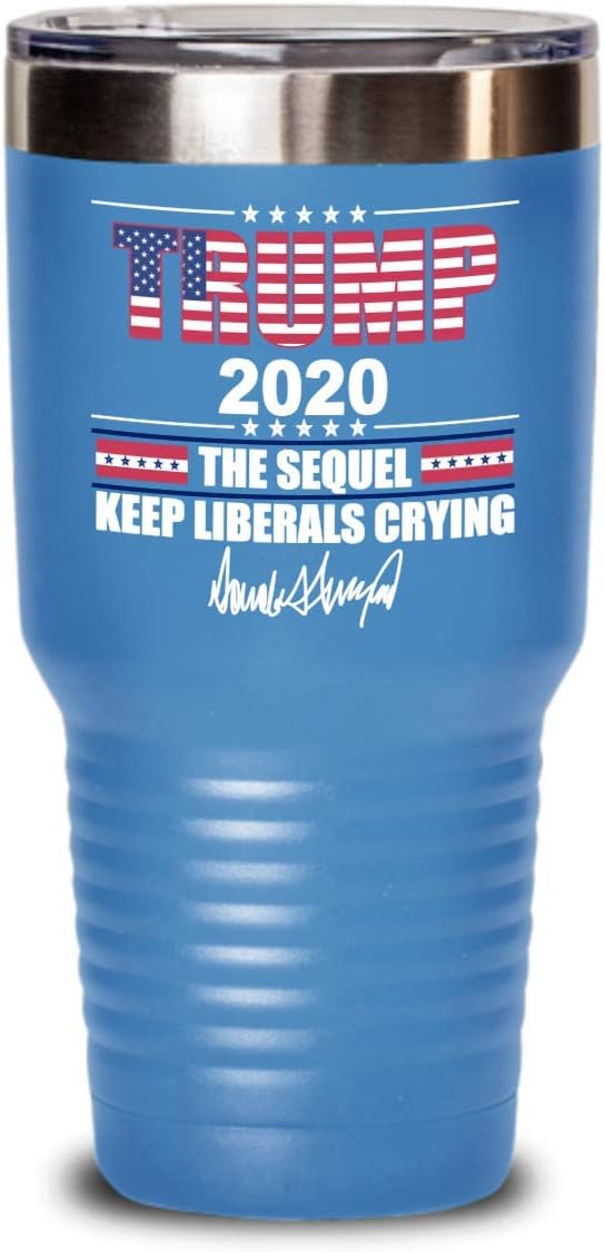 Trump 2020 The Sequel Keep Liberals Crying Funny Mug for Dad Pro Trump Gift for Men Political Tea Cup Republican Coffee Mugs Tumbler Gag Gift
