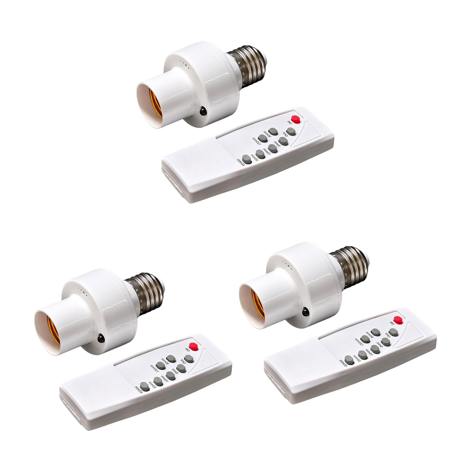 Tsophreniq E27 Base Lamp Holder for Closet Basement Remote Control Light Socket Switches Bulbs Switches Remote Control Bulb