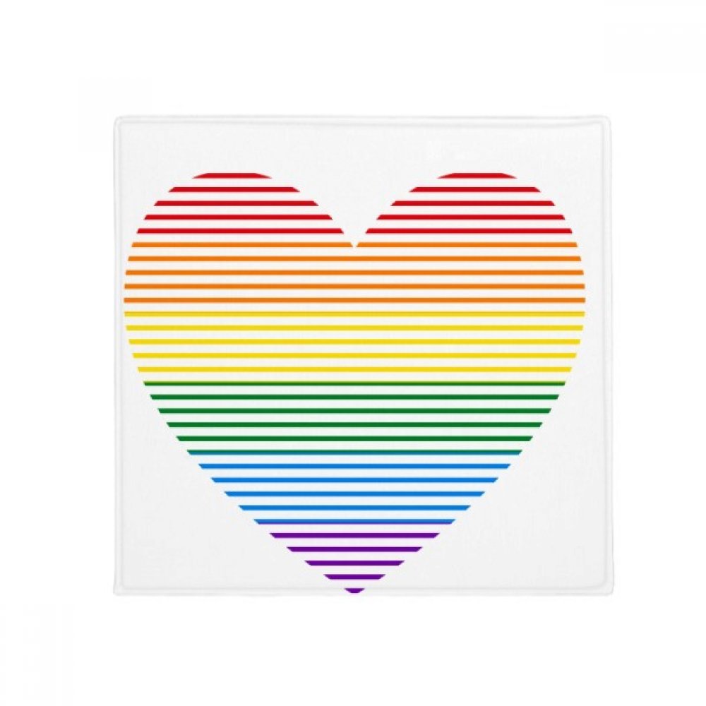 Tapis Salle de Bain LGBT Double Coeur pour Décoration Salon Moderne