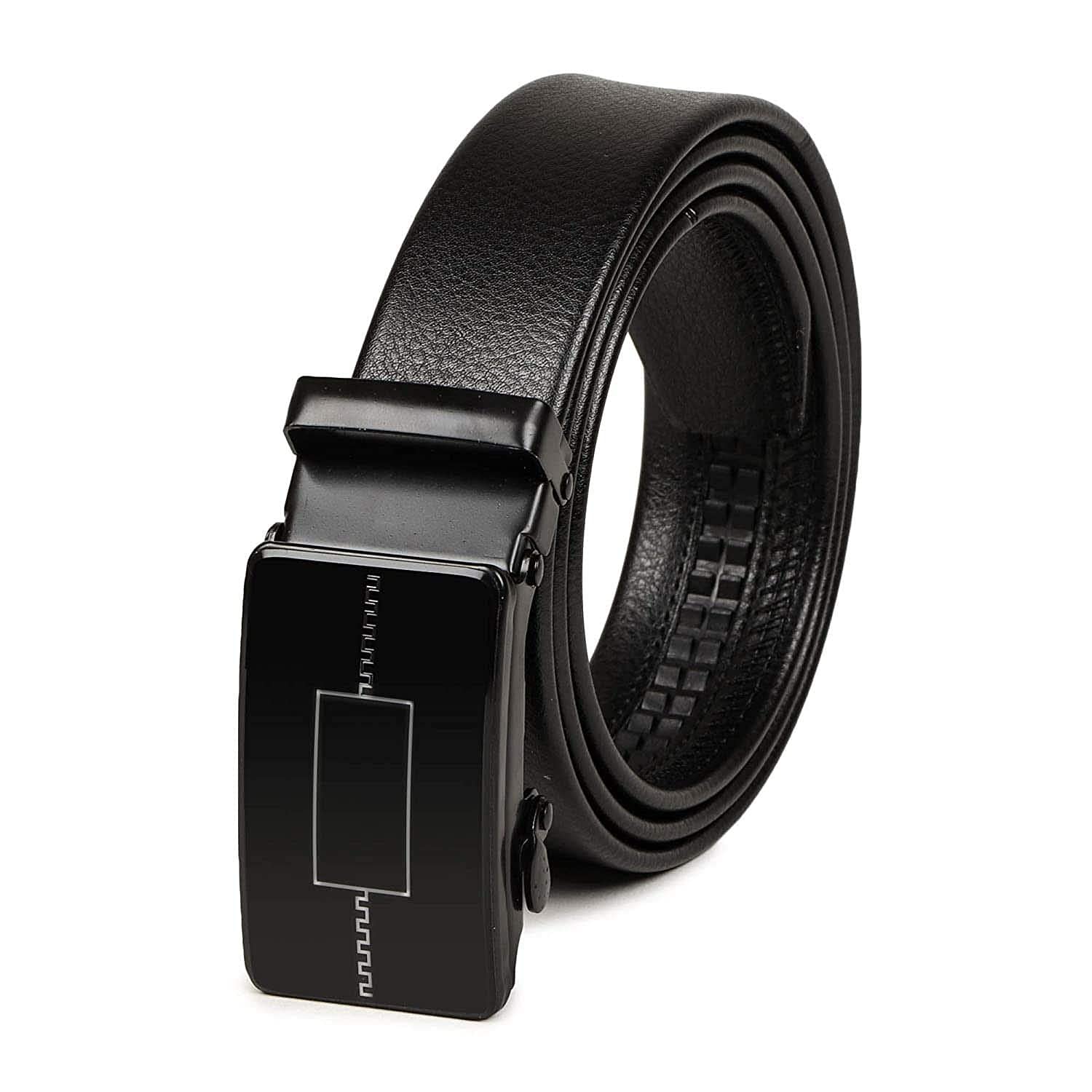 Men Black P.U Leather Belt For Casual And Partyware Designe-18