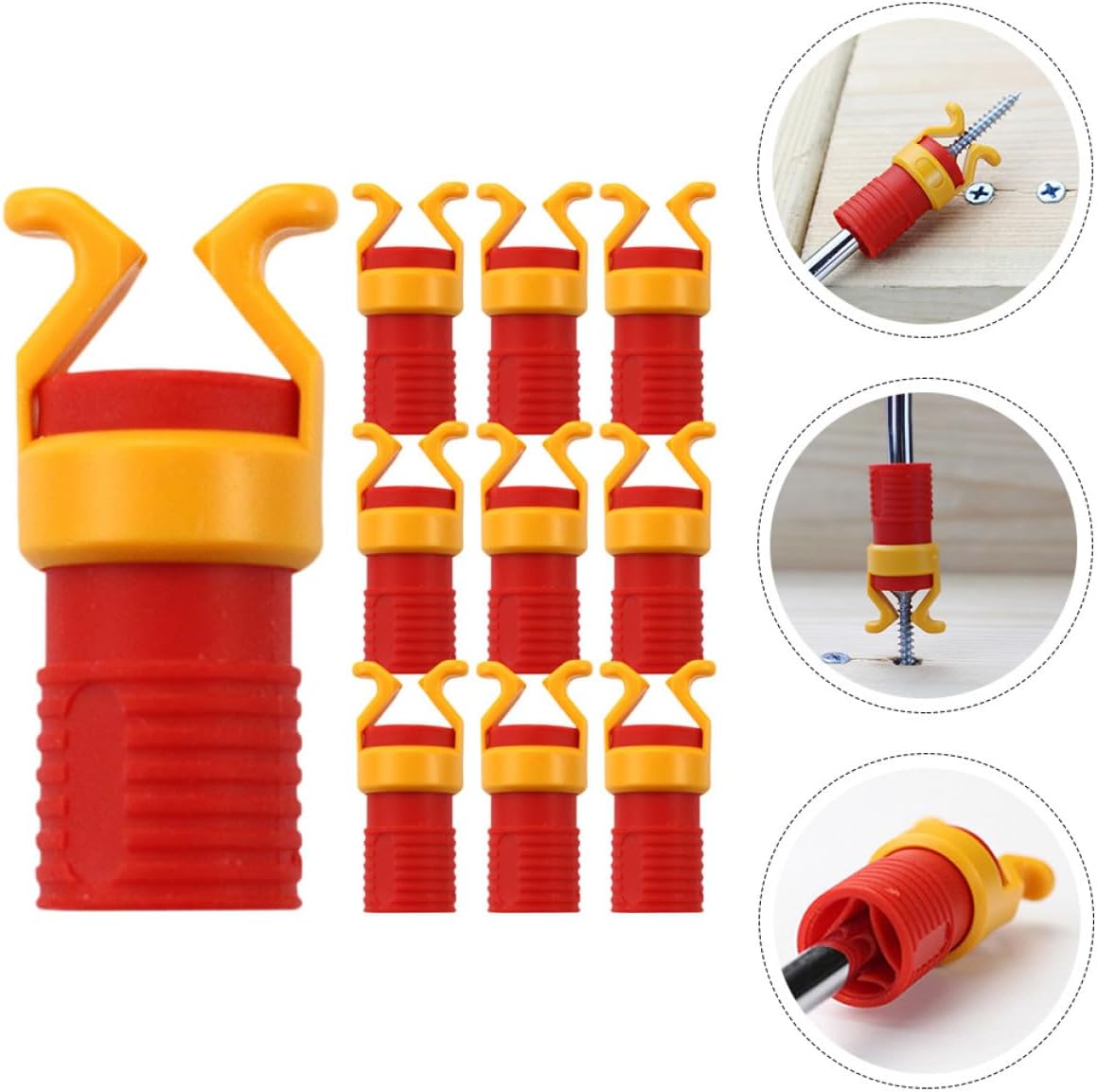 10Pcs Woodworking Screw Holder Clamp Screw Fixing Accessory for Workbench