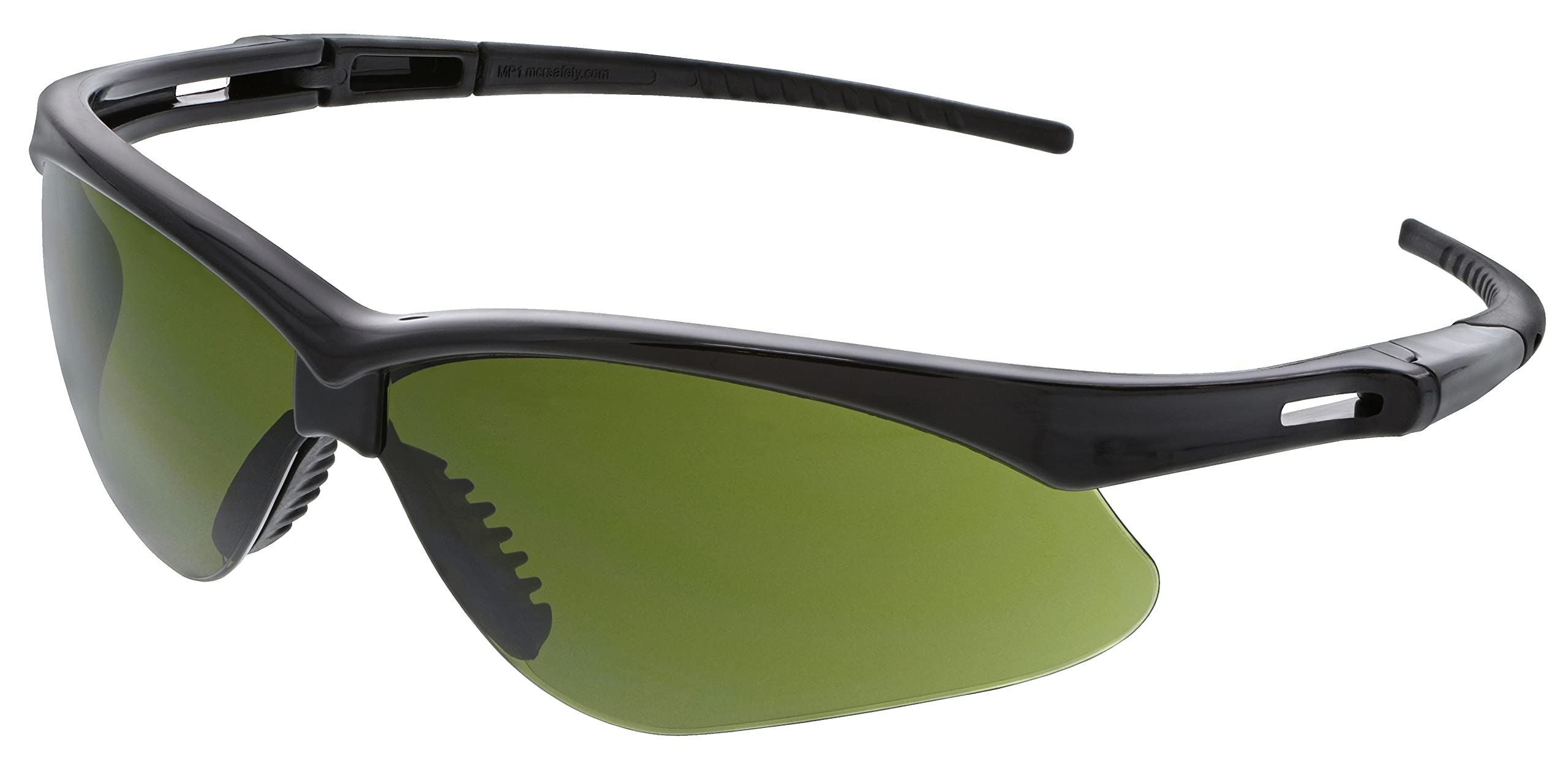MCR Safety Memphis Series MP1130 - Gafas de seguridad, protección ocular, soldadura, marco negro, lente de filtro verde 3.0