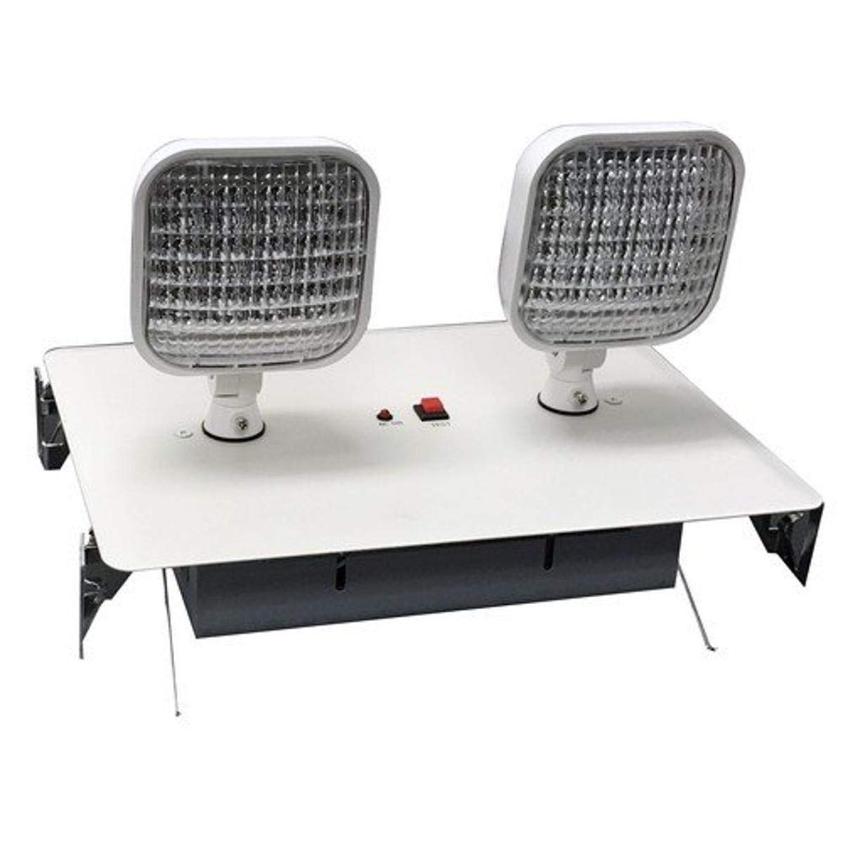 73158 Recessed Twin Head Emergency Lighting Units White