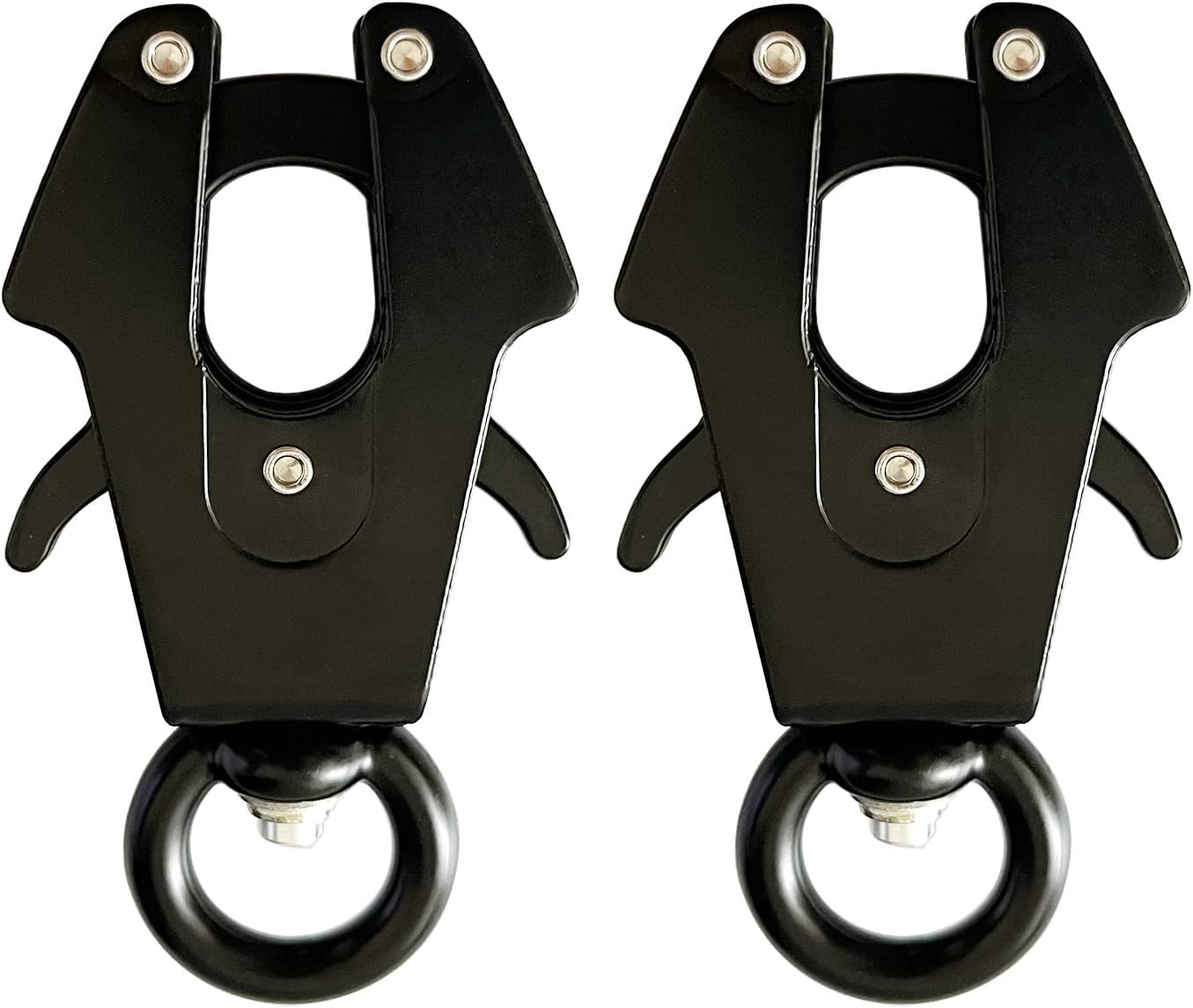 2 Pcs Small Frog Clip Quick Release Dog Chain Buckle Heavy Duty Frog Clip Dog Leash Buckle for Linking Pet Collar