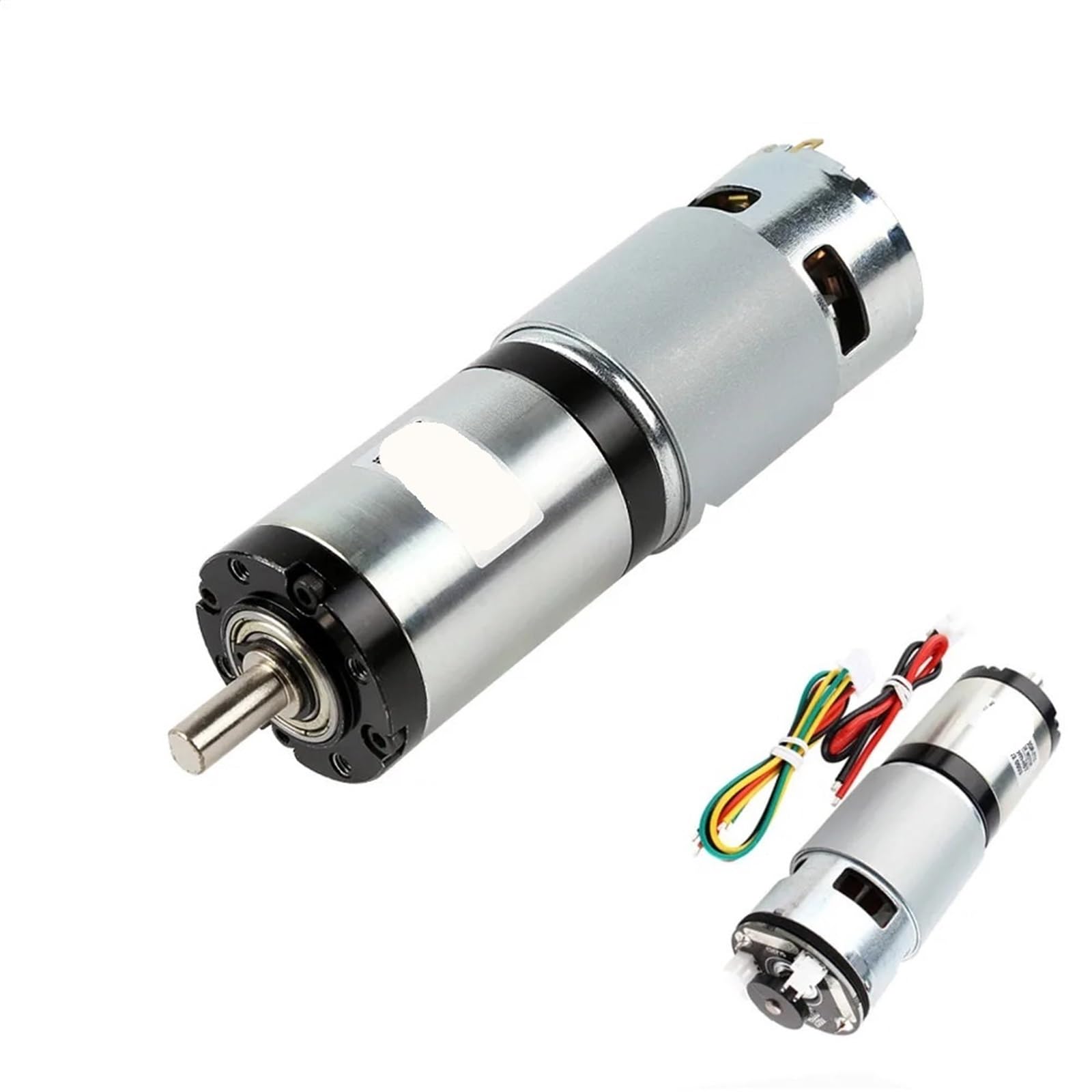 ZIDRMTKVK 42MM 775 Precision Permanent Magnet DC 12V24V Planetary Reducer Gear Motor/Encoder/Rear Output Shaft(24V Encoder Motor,1 Ratio 3.7)