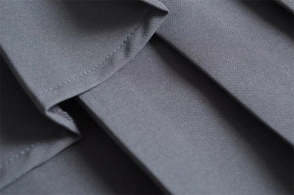 Cinturones Tirantes Faldas Cortas para Mujer Falda Plisada con cinturón para Mujer Falda pantalón Elegante Dulce con Cremallera Lateral de Color sólido para Mujer