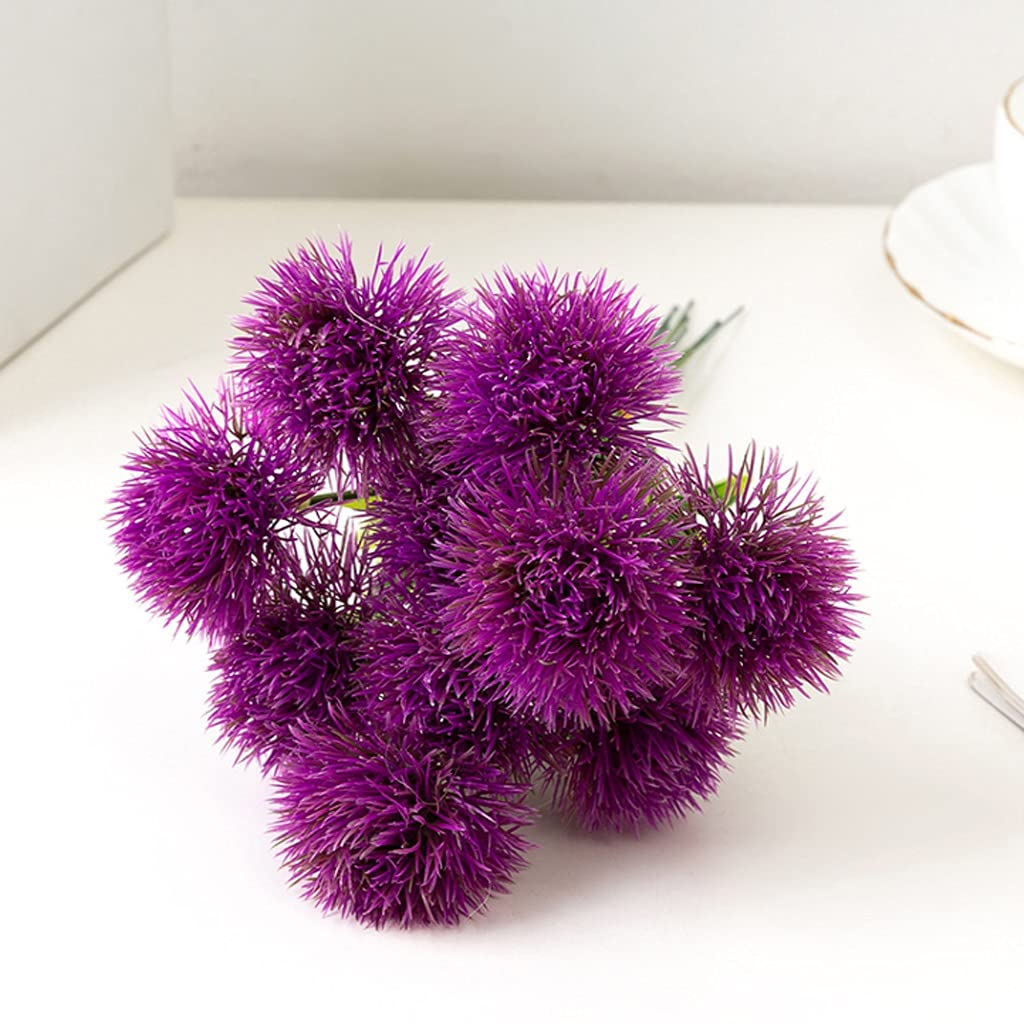 Fleurs artificielles de mariage bouquet de fete violet 10 tiges 25cm JFDBGU