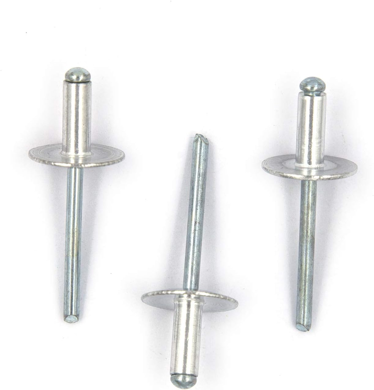 60pcs Large Flange Blind Rivets, Aluminum,Flange Diameter 5/8" (16 mm),Pop Rivets Assortment Kit Blind Rivet,3/16" x 1/2" Inch,Grip Range(4.8-8mm)