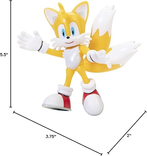 Miniatura 11 de Sonic The Hedgehog Figura de acción de 2.5 pulgadas, juguete coleccionable de cola moderna para niños de 3 años en adelante