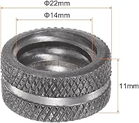 Vista 2 de HARFINGTON 8" Pipe Wrench Nut, Carbon Steel, 14mm ID, 1 PC
