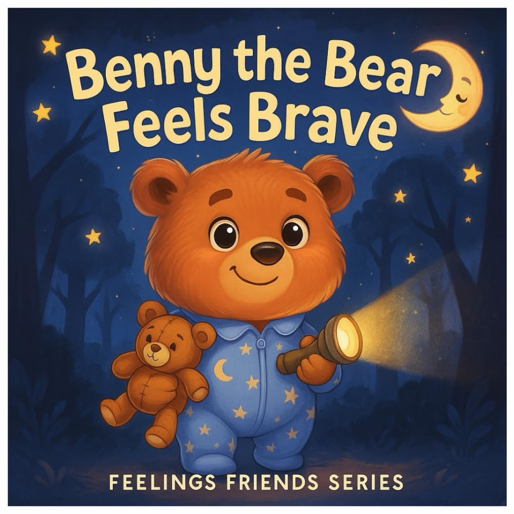 Benny the Bear Feels Brave: A Rhyming Story About Overcoming Fear and Finding Courage (Feelings Friends Series)