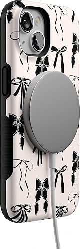 Vista 913 de Casely Funda para iPhone 13 Compatible con MagSafe Color Splash de medianoche Funda retro abstracta Color de medianoche Splash Abstracto