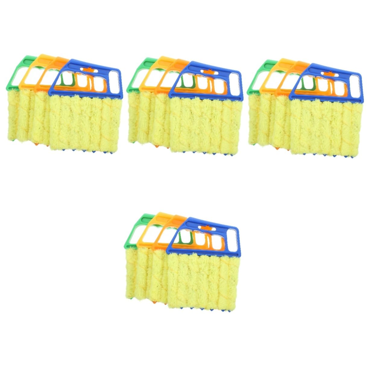 Cepillo De Limpieza Limpiador Cepillo para Persianas Reutilizable Plumero De Persianas Removible Cepillo para Polvo De Persianas El Plastico 4 Piezas X 4