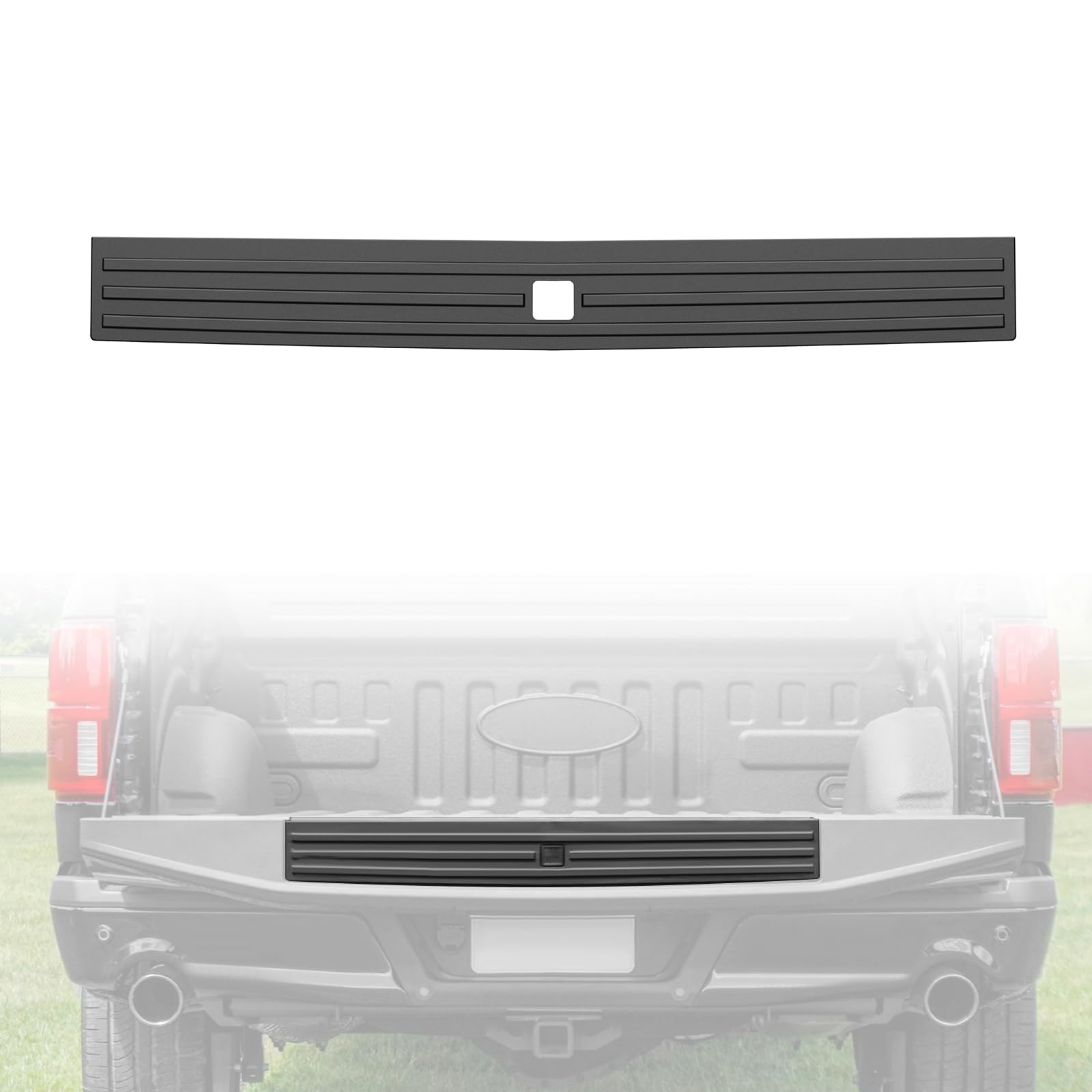 Photo 1 of HSUTVXPRO Side Tailgate Cap Molding Kit for Ford F150 2015 2017 2018 2019 2020 Accessories, Combined Flex Step Tailgate Molding Trim Cover Cap Protector OE Style, Replace #FL3Z9941018AB #FL3Z1540602AA