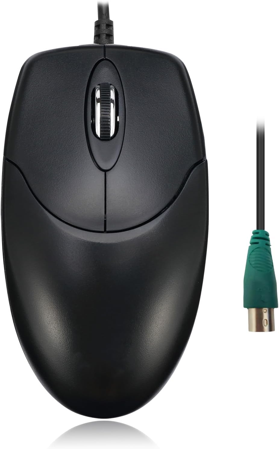 Adesso 3 Button Desktop PS/2 Optical Scroll Mouse, Black
