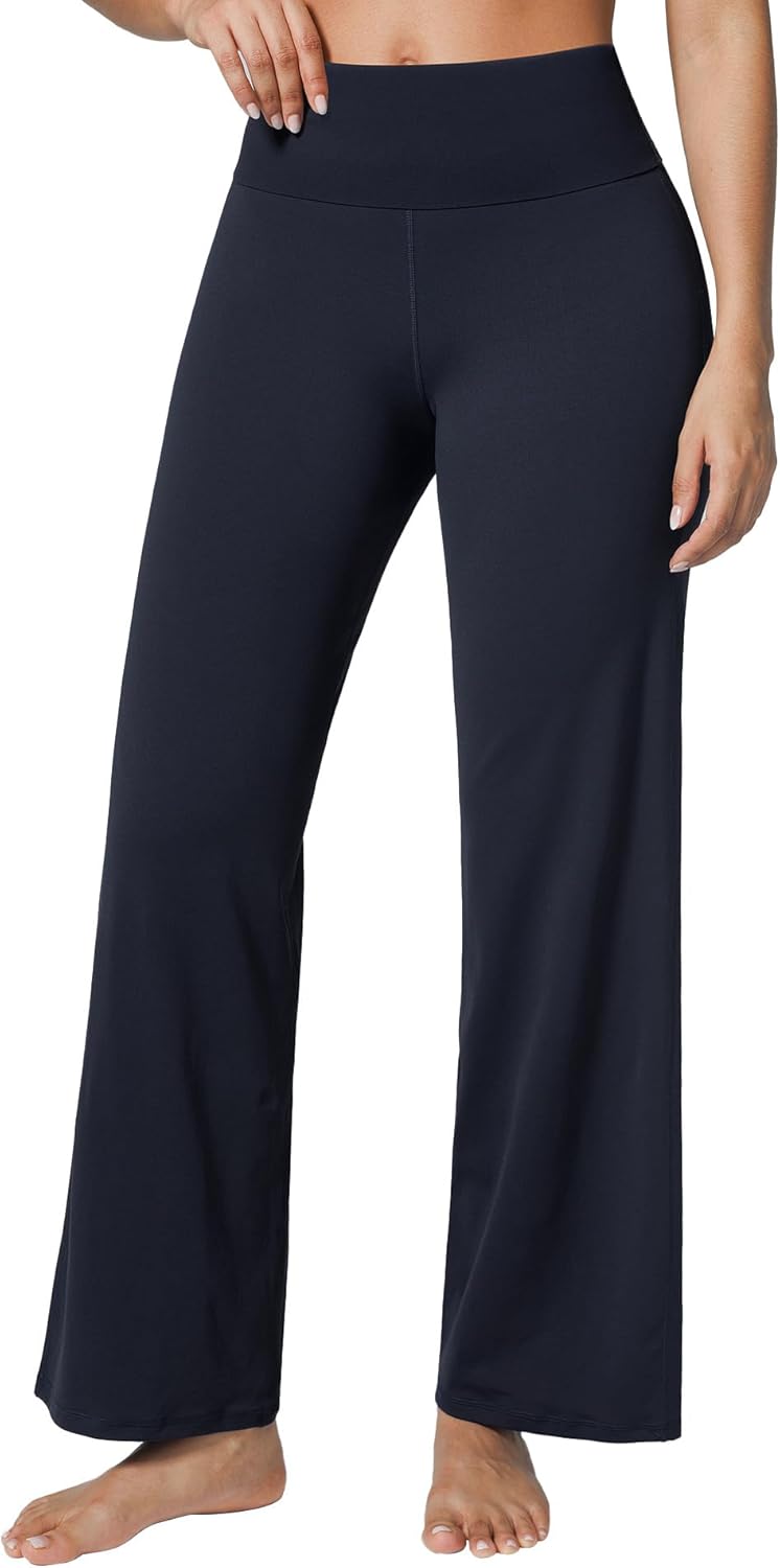 BRXL Wide Leg Gym Pants for Women Straight Pants Leggings Tummy Control Butt Lifting Workout Leggings - Image 2