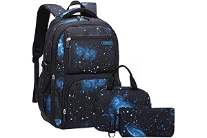 Space Pattern Galaxy Backpacks for Boys