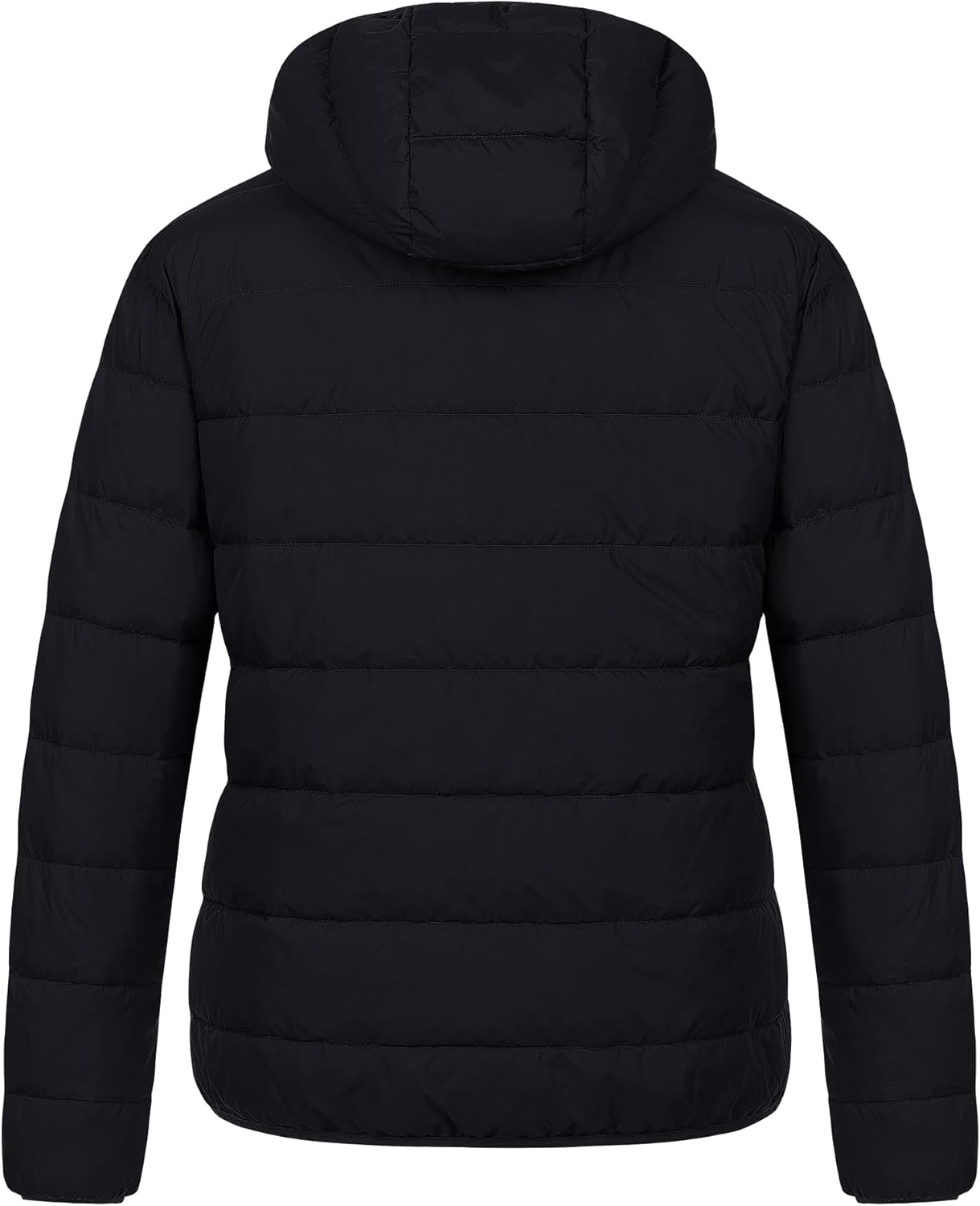 Chrisuno Women's Plus Size Lightweight Puffer Jacket Packable Winter Warm Quilted Bubble Coat Waterproof Windproof Hooded - Image 2