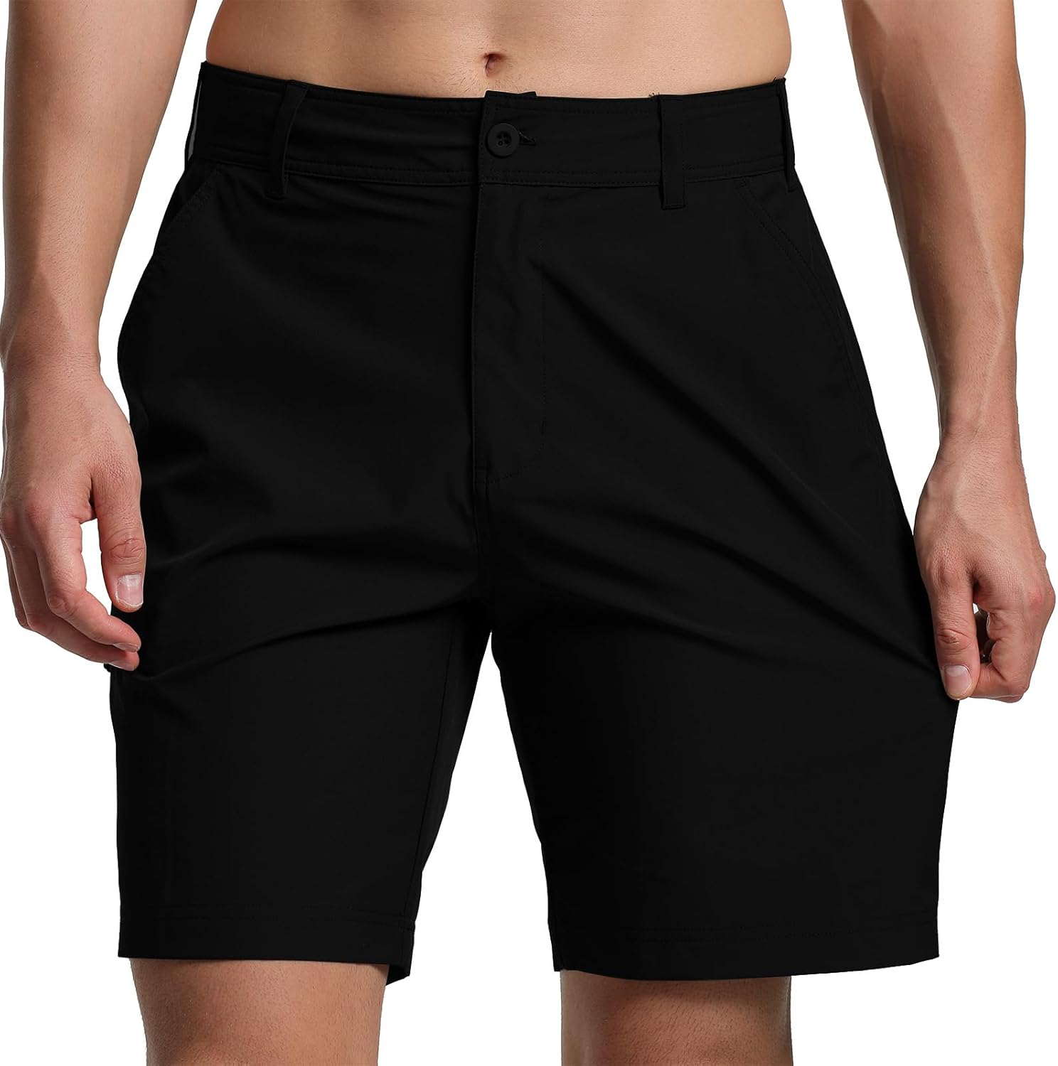 men's golf shorts quick dry lightweight stretch casual shorts for outdoor hiking