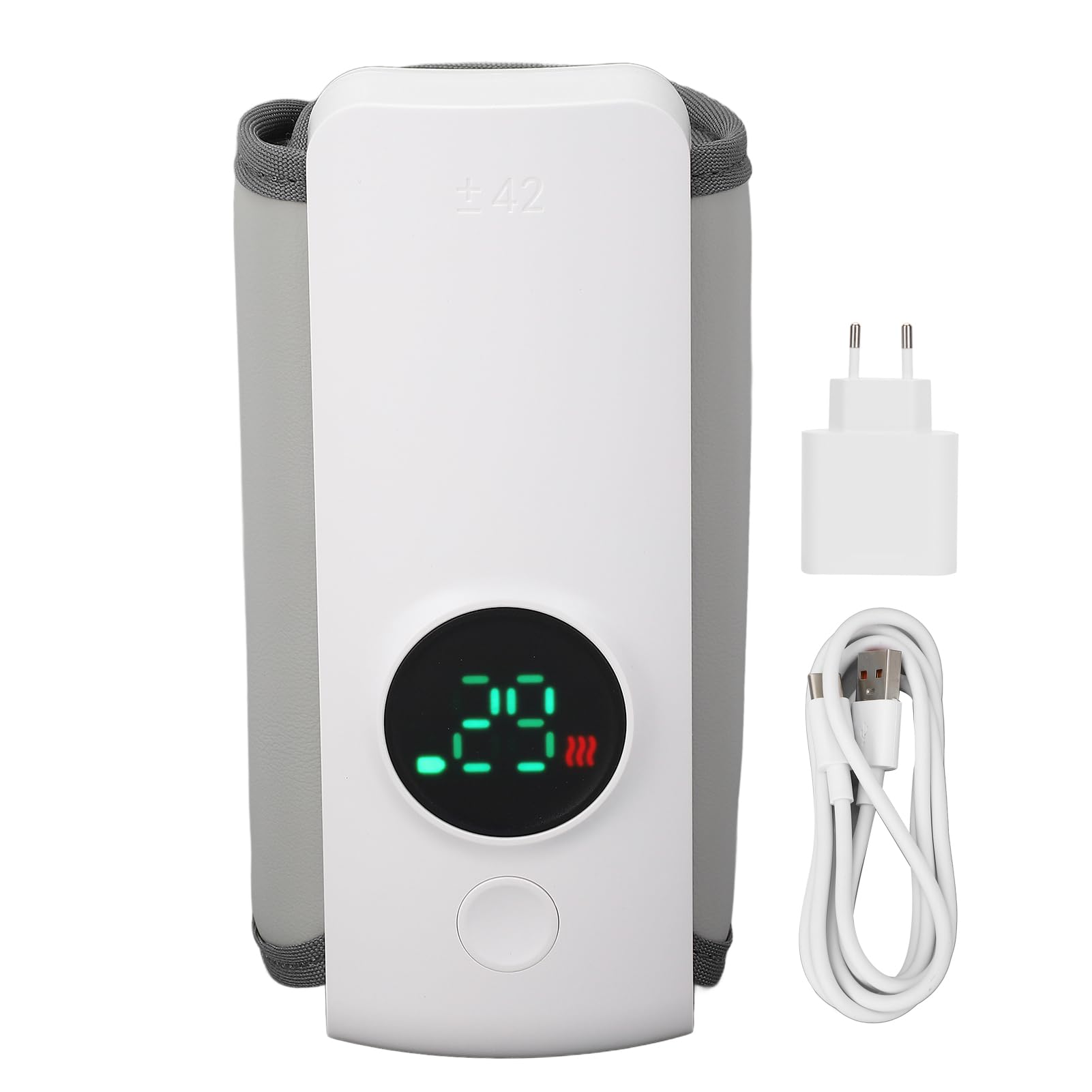 Portable Bottle Warmer, Milk Heater, 2 to 5 Minutes Fast Heating, Constant Temperature, 6000mAh Travel Baby Bottle Warmer for Travel Outdoor (US Plug)