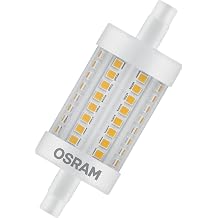 OSRAM LED Tube Lamp with R7s Socket LED Tube with 8 W Incandescent Bulb Replacement for 75 W Incandescent Bulb Warm White 2700 K