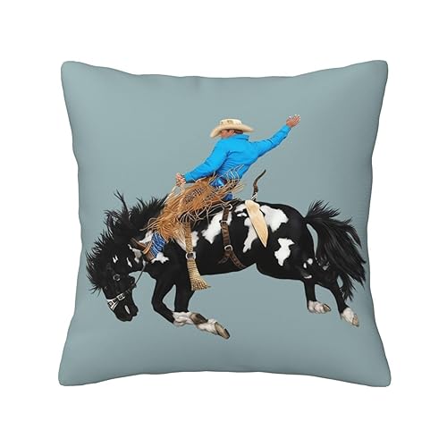 Numaxy Vintage Western Cowboy Decorative Throw Pillow Home Set Comfortable