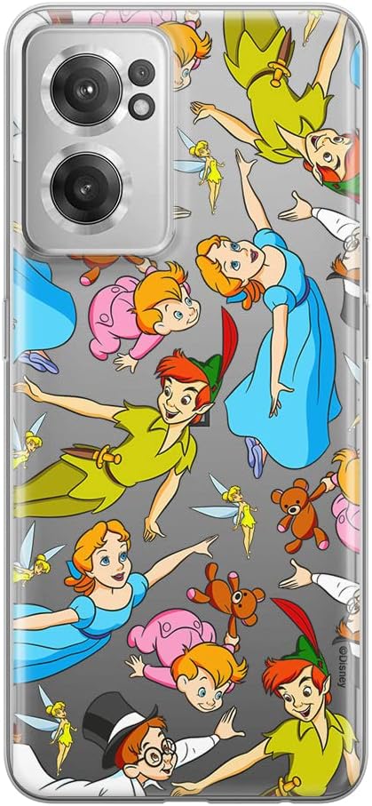 ERT GROUP mobile phone case for Oneplus NORD CE 2 original and officially Licensed Disney pattern Peter Pan 002 optimally adapted to the shape of the mobile phone, partially transparent