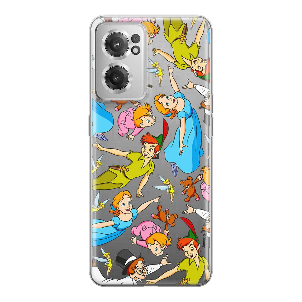 ERT GROUP mobile phone case for Oneplus NORD CE 2 original and officially Licensed Disney pattern Peter Pan 002 optimally adapted to the shape of the mobile phone, partially transparent
